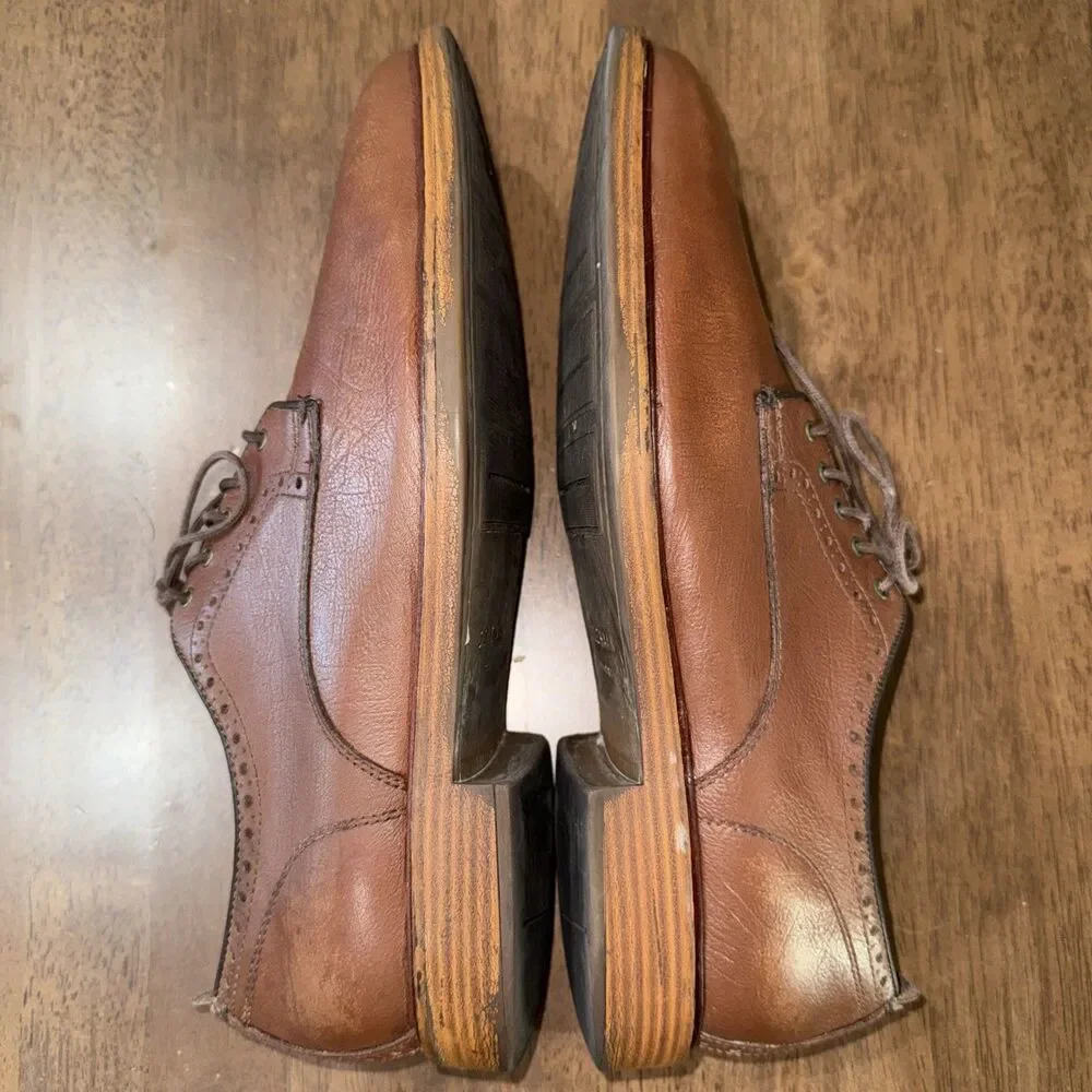 Cole Haan Kennedy Grand OS Men’s 10.5M Brown Leather Medallion Oxford C25229